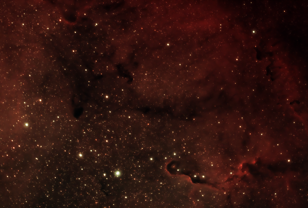 Elephant's Trunk Nebula IC1396 in Natural Colour