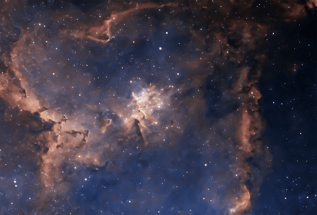 Heart Nebula IC 1805 in False Colour